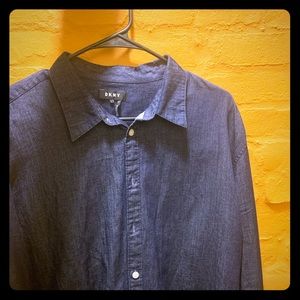 Men’s DKNY large dark color button up